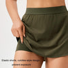 Women Sports Fake Two-Piece Quick-Drying Breathable Fitness Yoga Skirt Pants, Size: S(Green)