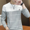 Long Sleeve Crew Neck Printed SweaterShirt Bottoming Shirt, Size: M(Black)