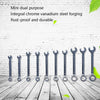 10 PCS / Set Mini Mirror Polished Opening Wrench Plum Two-Purpose Pocket Wrench, Style: Metric