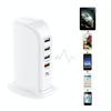 PD-36W PD3.0 + QC3.0 4-port USB Mobile Phone Charging Sailboat Multi Port Charger, UK Plug