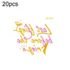 20 PCS Waterproof Bachelor Party Hot Stamping Wedding Bridal Tattoo Stickers(VC-237)