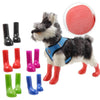 Waterproof Dog Boots, Red, Size S - 4PCS