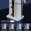 For PS5 Slim Iplay HBP-539 Console Cooling Base With RGB Ambient Light Vertical Grip Stand Charger(White)