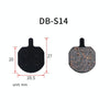 3 Pairs Mountain Bike Semi-Metallic Brake Pads M355 Oil Disc BB5 Resin Disc Brakes, Bagged(DB-S14)
