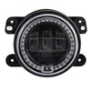 2 PCS DC12V-30V / 30W / 3A / 1440LM 12LEDs  4 inch Car LED Colorful Fog Light, Style: Black Background(White Light)