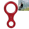 Climbing Rescue Figure 8 Descender Rappelling Gear Belay Device (Red)