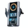 WEKOME WP-U208 15W Mechanical Transparent Wireless Charging Car Holder(Grey)