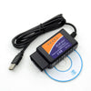 USB ELM327 OBDII Car Diagnostics Tool for Notebook / PC(Black)