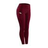 Slim Tight Sportswear Women High Waist Hips Slim Sports Leggings, Size:L(Blue)