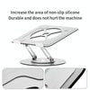 Aluminum Alloy Laptop Stand Notebook Riser with 360 Degree Rotating Base,(Silver)