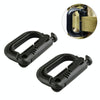 Plastic Portable Carabiner, 4 pcs in One Packaging, The Price is for 4 pcs(Black)