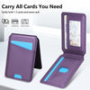 For Samsung Galaxy A16 4G / 5G Skin Feel Detachable Card Bag Magsafe Phone Case(Purple)