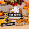 Wooden Letter Table Decoration Halloween Scene Decoration Props, Style: E Model