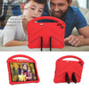 For iPad 10.2 2021 / 2020 / 2019 EVA Flat Anti Falling Protective Case Shell with Holder(Red)