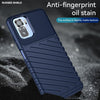 For Xiaomi Redmi Note 10S Thunderbolt Shockproof TPU Protective Soft Phone Case(Blue)