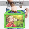For iPad 10.2 2021 / 2020 / 2019 EVA Flat Anti Falling Protective Case Shell with Holder(Green)