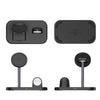 WA22 3 in 1 Magnetic Wireless Charger Phone Holder for iPhone 12 / 13 / 14 / 15 Series Phones & AirPods(Black)