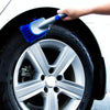 3 PCS Wheel Hub Long-Handled Brush Special Tool For Powerful Decontamination & Cleaning Of Tires, Colour: Blue Long Pole