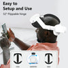 For Meta Quest 3 Rechargeable Headband Adjustable Headstrap Built In 6000mAh Battery(White)