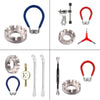Red Wrench+Silver 8 Port+Wrench Chrome Molybdenum Steel Mountain Bike Spoke Wrench Set