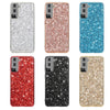 For Samsung Galaxy S25+ 5G Glitter Powder Shockproof TPU Phone Case(Black)