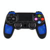 Wireless Bluetooth Diamond Texture Shock Touch Plate Game Handle Controller with Smart Indicator for Sony PS4(Blue)