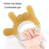 Rattle Baby Teether Soothing Pacifier Teething Stick Newborn Anti-Eating Hand Silicone Toy, Style: 666 Gesture