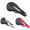 BIKERSAY SZ001 Bicycle PU Leather Saddle Seat (Black Red)