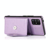 For Samsung Galaxy A21s Multi-functional Cross-body Card Bag TPU+PU Back Cover Case with Holder & Card Slot & Wallet(Purple)