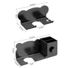 For Dyson Hair Dryer Wall-Mounted Holder Bathroom Shelf Storage Rack, Style:  Simple  Black
