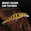 HENGJIA 5.7cm 3.4g Microbe Road Lures Slow Sinking Minnow Fake Bait, Color: 2