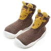 D2201 Children Cartoon Tube Floor Socks Knitted Soft Bottom Baby Shoes Socks, Size: 22-23(Brown Deer)