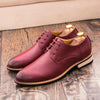 JL-1022 Men British Pointed Leather Shoes Business Casual Shoes, Size: 41(Red)