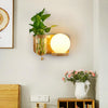 Wooden Bedside Wall Lamp Led Indoor Corridor Aisle Balcony Wall Lamp, Power source:  5W Warm Light(5026 Left)