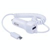 522AL Fast Charging With Cable Car Charging, Output Interface: Micro USB (White)