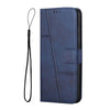 For Xiaomi Redmi K70 / K70 Pro Stitching Calf Texture Buckle Leather Phone Case(Blue)