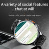 H18 Ultra-Thin Round Ball Screen 1.95 Inch Plug-In Phone Smart Watch 32G(Black)