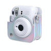 For FUJIFILM instax mini 12 Laser Full Body Leather Case Camera Bag with Strap(Silver)