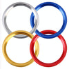 Car Engine Start Key Push Button Ring Trim Aluminum Alloy Sticker Decoration for Audi(Gold)