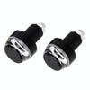 Pair Motorcycle Turn Double Light Grip Bar Plug Strobe Side Marker End LED Handlebar Lamp, Yellow and White Light