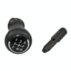 For Citroen C4 / Peugeot 307 Car Gear Lever Knob Leather Gear Shift Knob, with Converter(Black)