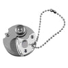 Mini Folding Pocket Knife Keychain Multitool Silver - EDC