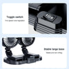 5V USB Port Car Dual-head Fan Circulation Fan(Black)
