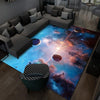 3D Visual Cartoon Cosmic Planet Living Room Carpet, Size: 40x60cm(Cosmic Planet 1)