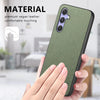 For Samsung Galaxy A54 5G Twill Fabric Leather Skin Back Phone Case(Green)