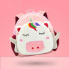 Animal Series SBR Kids Backpack School Bag With Traction Rope To Prevent Getting Lost(Unicorn)