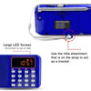 L-218AM  MP3 Radio Speaker Player Support TF Card USB with LED Flashlight Function(White)