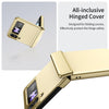 For Samsung Galaxy Z Flip3 5G Integrated AG Frosted Vacuum Plating Phone Case(Gold)