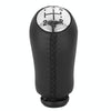 For Renault Clio III MK3 Car Gear Lever Knob Leather Gear Shift Knob(Black)