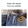 Car Multifunctional Rear Headrest Mobile Phone Hook(Second Generation Silver)